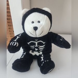 Starbucks Bearista Bear 2004 35th Edition Skeleton Halloween Plush